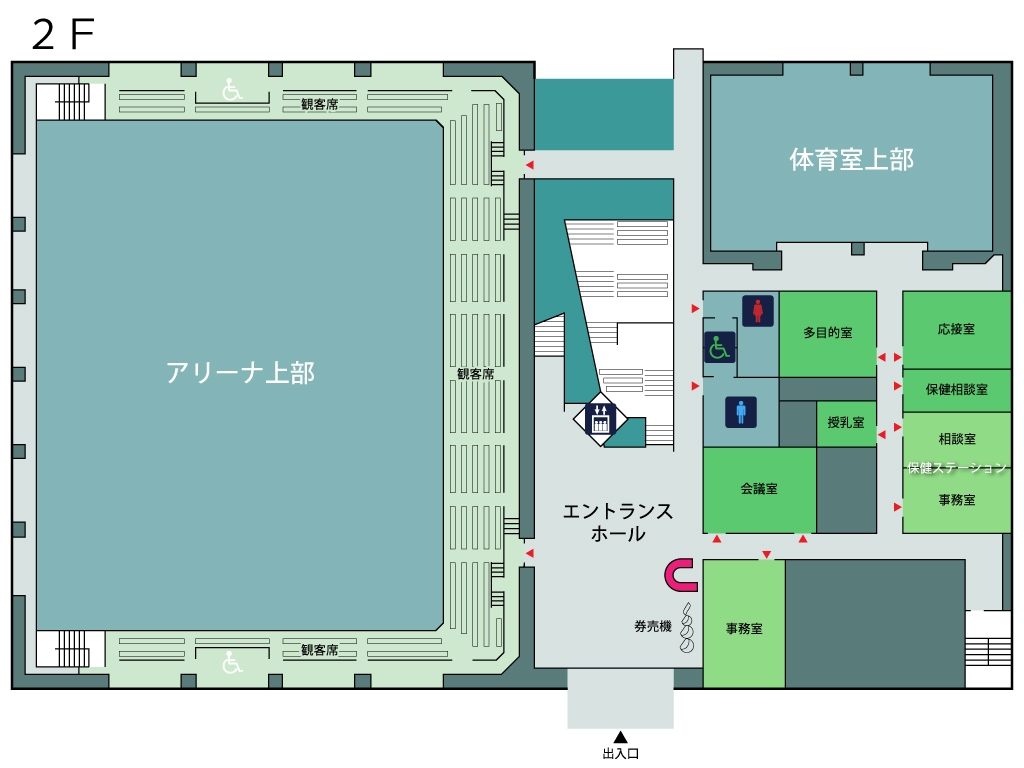 フロアマップ2階